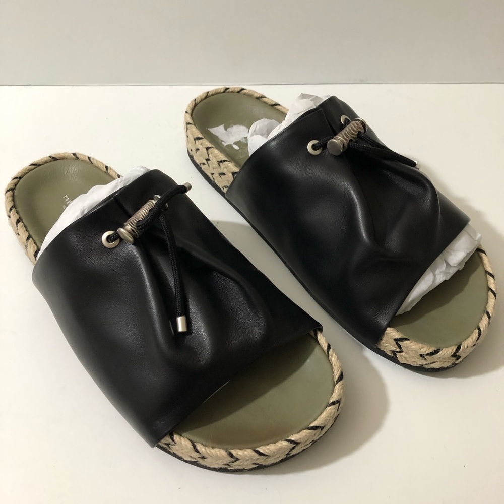 NWT Rag & Bone Eva Espadrilles Leather Slides 10 - Picture 7 of 16